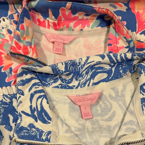 Lilly Pulitzer Blue and White Patterned Dress set of 2 size small - Picture 4 of 4